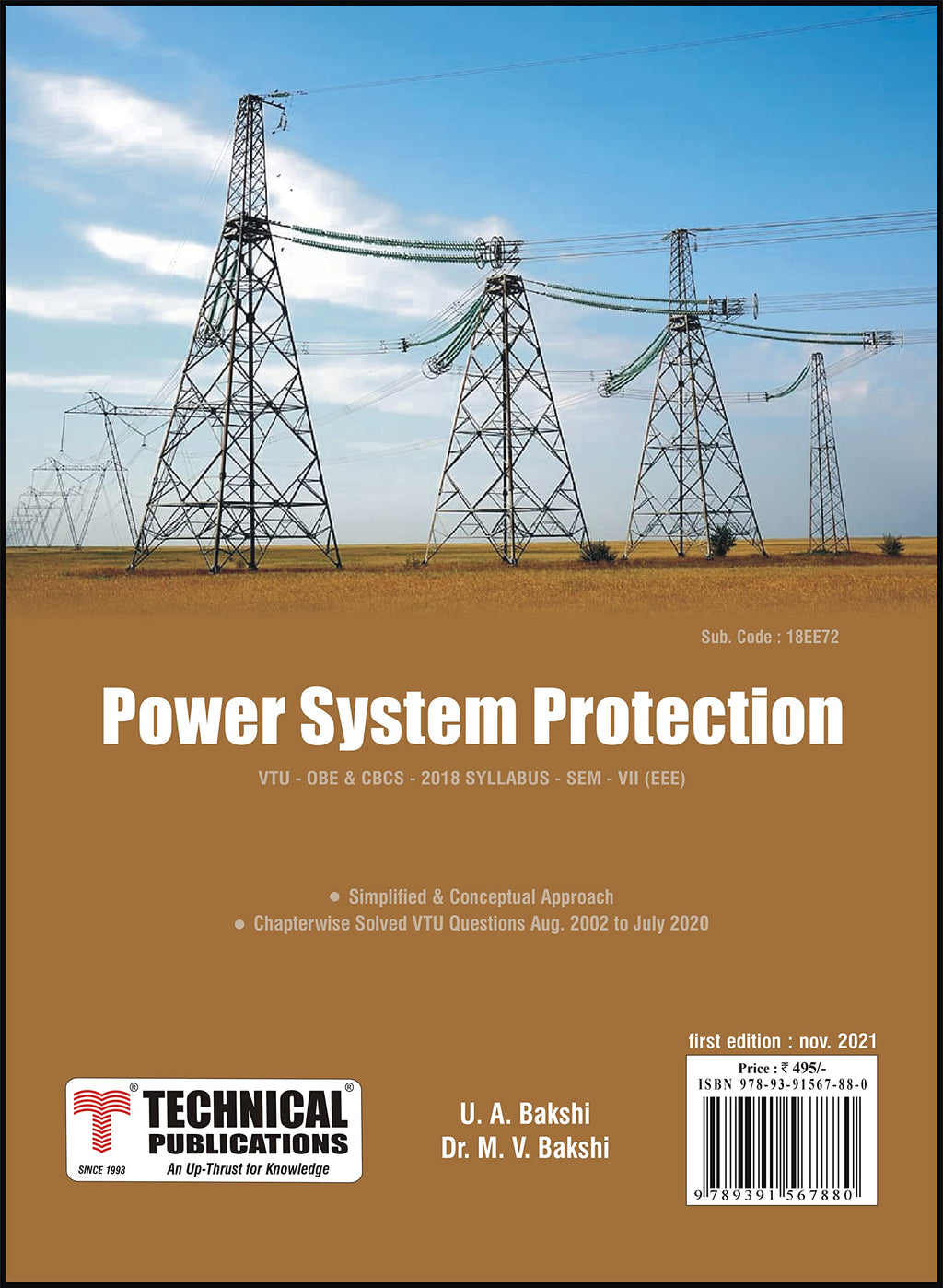 Power System Protection for BE VTU Course 18 OBE & CBCS (VII EEE 18
