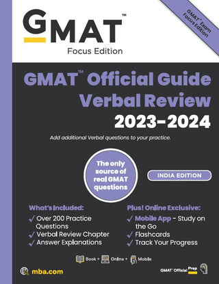 GMAT Official Guide Verbal Review 2023-2024 (Exclusively distributed by Atlantic Publishers & Distributors)