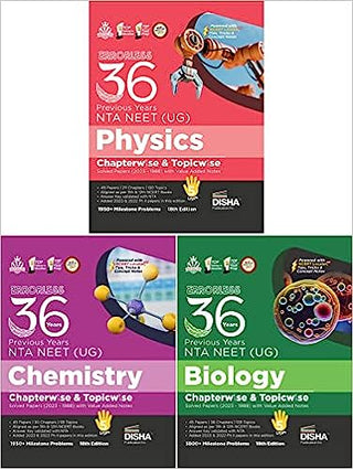 Errorless 36 Previous Years NTA NEET (UG) Physics, Chemistry & Biology Chapterwise & Topicwise Solved Papers with Value Added Notes (2023 1988) 18th Edition | PYQs Question Bank
