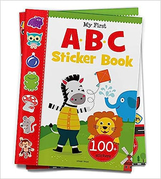 माझे पहिले ABC स्टिकर बुक: 100 स्टिकर्ससह रोमांचक स्टिकर बुक