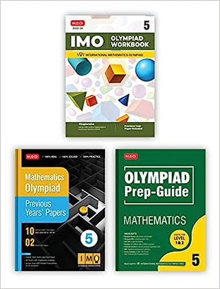 MTG International Mathematics Olympiad (IMO) Workbook, Prep-Guide & Previous Years Papers with Self Test Paper Class 5 - SOF Olympiad Books For 2023-24 Exam (Set of 3 Books)