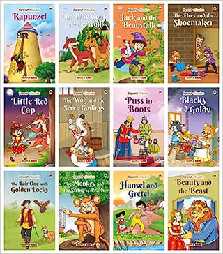 Story Books for Little Kids - Fairy Tales (Illustrated) (Set of 12 Books)