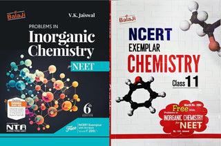 Problems in Inorganic Chemsitry for NEET-6th/Ed. + Free NCERT Exempler Chemistry Class 11 - Set of 2 Books for 2024-25 Exams