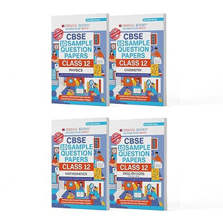 Oswaal CBSE Sample Question Papers Class 12 English, Physics, Chemistry & Mathematics (Set of 4 Books) (For Board Exams 2024)