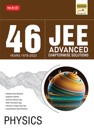 MTG 46 वर्षे JEE Advanced मागील वर्षांच्या प्रश्नपत्रिका (1978-2023) Chapterwise Solutions Physics Book सह | 2024 परीक्षेच्या पेपरबॅकसाठी JEE Advanced PYQ