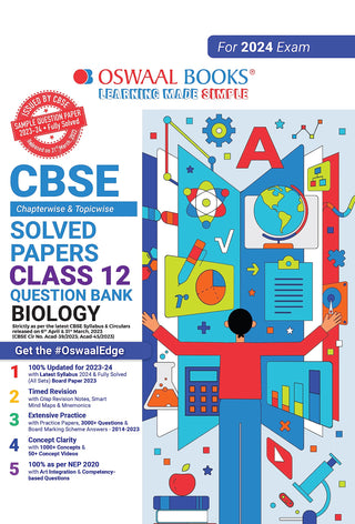 Oswaal CBSE Chapterwise Solved Papers 2023-2014 Biology Class 12th