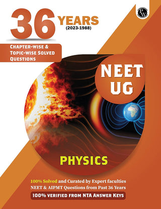 NEET 36 Years Physics Chapter & Topic-Wise with Solutions Previous Year Solved Papers (2023-1988)