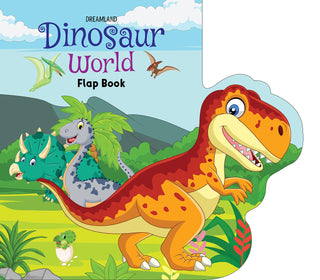 Dinosaur World - Lift The Flap Book for Kids Age 3-6 Years with Bright and Colourful Pictures- Early Learning Novelty Book for Children