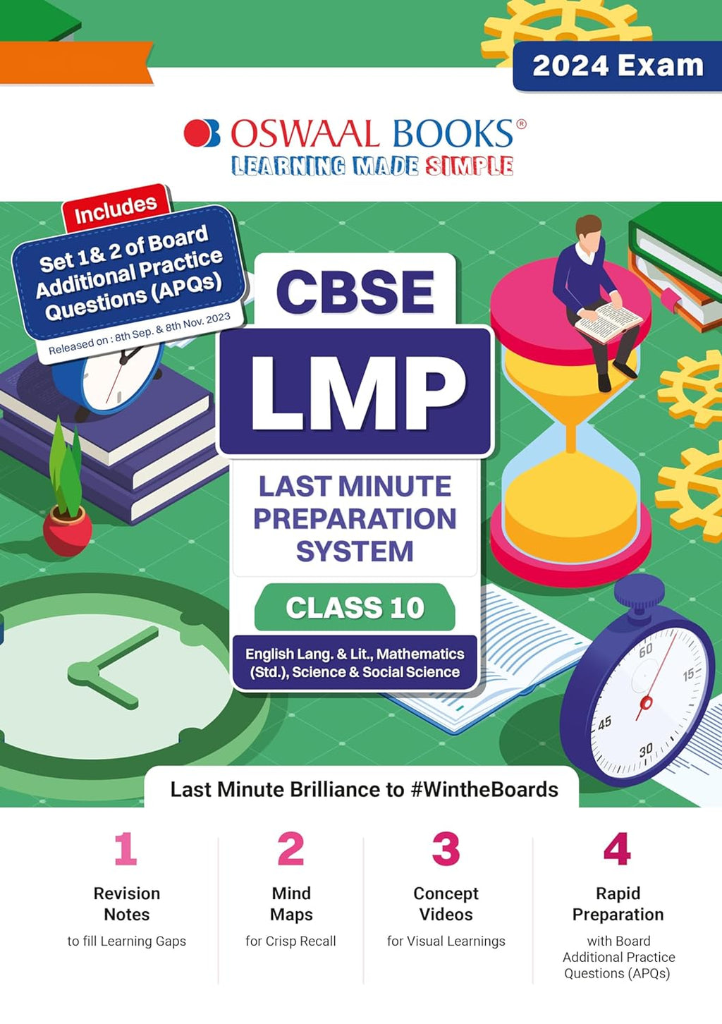 Oswaal CBSE LMP Last Minute Preparation System Class 10 (English Langu ...