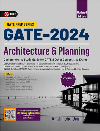 GATE 2024 : Architecture & Planning Vol 1 - Guide