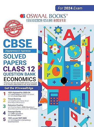 Oswaal CBSE Chapterwise Solved Papers 2023-2014 Economics Class 12th (For 2024 Board Exams)