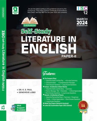 SELF STUDY LITERATURE IN ENGLISH Paper-II 2024 ISC Class 11