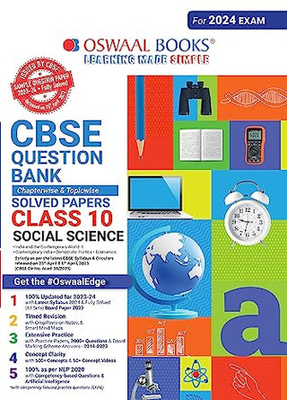CBSE Class 10 Social Science Question Bank (For 2024 Board Exams)