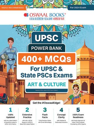 Oswaal UPSC Power Bank: 400+ MCQs for UPSC and State PSCs Exams Art & Culture