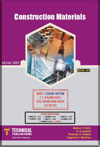 Constructional Materials for MSBTE  I  Scheme (II - Civil - 22204)
