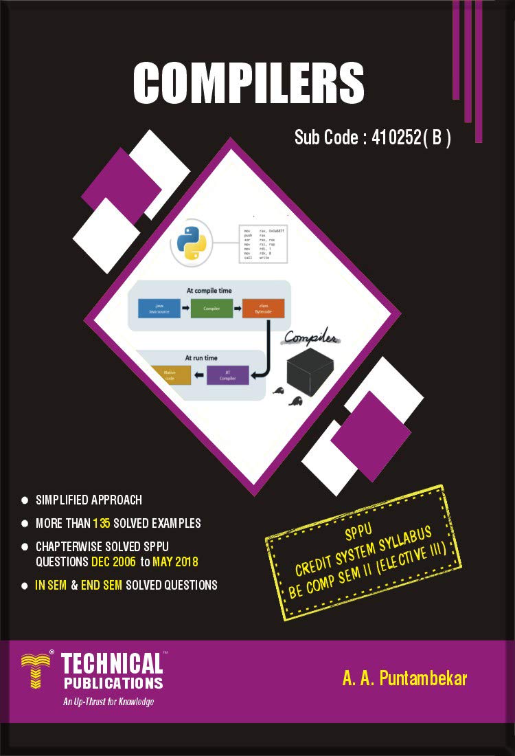 Compilers for SPPU 15 Course (BE - II - Comp. - 410252B) (OLD EDITION ...