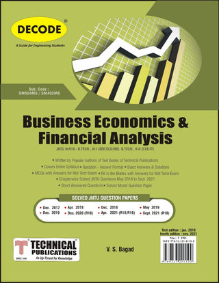 BUSINESS ECONOMICS & FINANCIAL ANALYSIS for JNTU-H 18 Course (II - II - Common - SM402MS) & (III - I - ECE - SM504MS) (Decode)