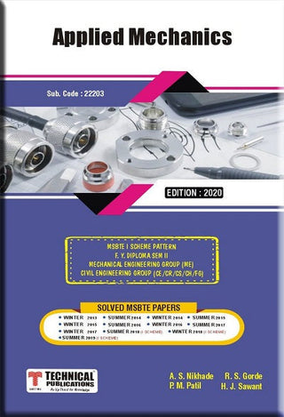 Applied Mechanics for MSBTE  I  Scheme (II - Mech./Civil - 22203)
