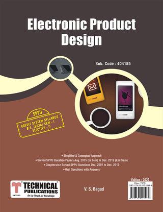 Electronic Product Design for SPPU 15 Course (BE - I - E&Tc/Elex. - 404185) (OLD EDITION)