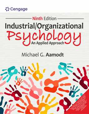 Industrial/Organizational Psychology: An Applied Approach, 9E