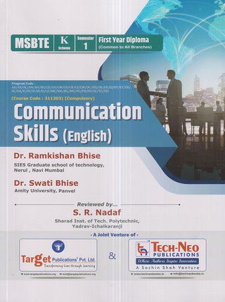 COMMUNICATION SKILLS (English) (FE Diploma Sem-I) MSBTE (K Scheme)