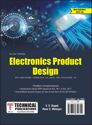 Electronics Product Design for SPPU 19 Course (BE - SEM VII - E&Tc - 404185(B)) - ELECTIVE - IV