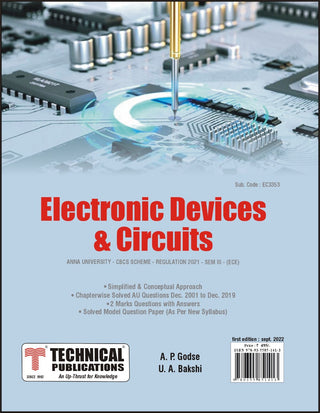 BE अण्णा विद्यापीठ R21CBCS (III-ECE - EC3353) साठी इलेक्ट्रॉनिक उपकरणे आणि सर्किट्स