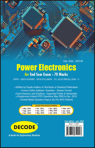 SPPU 19 कोर्ससाठी पॉवर इलेक्ट्रॉनिक्स (TE - SEM V - ELECTRICAL- 303142) (END SEM) (डीकोड)