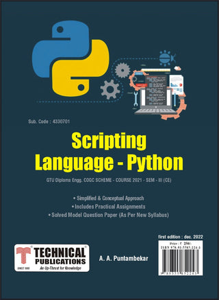 GTUT DIPLOMA  Scripting Language -Python  GTU 21 Course ( III - CE  - 4330701)