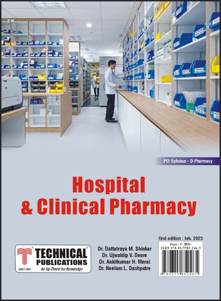 HOSPITAL AND CLINICAL PHARMACY (IInd  Year - ER20-25T)  - TEXTBOOK