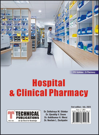 HOSPITAL AND CLINICAL PHARMACY (IInd  Year - ER20-25T)  - TEXTBOOK