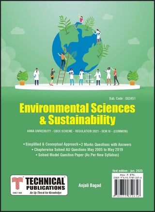 Environmental Sciences and Sustainability  for BE Anna University R21CBCS (IV - COMMON - GE3451)