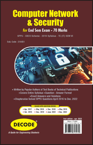 Computer Network & Security  for SPPU 19 Course (TE - VI - IT - 314451) (Decode) (END SEM)