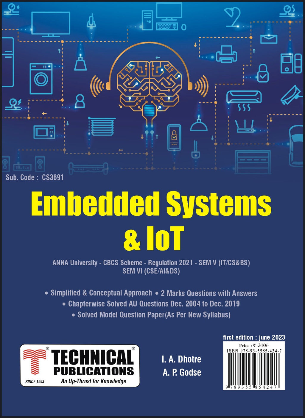 Embedded Systems and IoT for BE Anna University R21CBCS (V - IT / CS&B ...