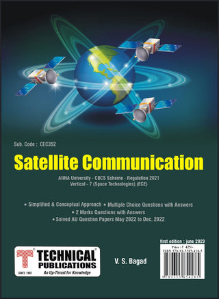 Satellite Communication for BE Anna University R21CBCS (V, VI, VII, VIII(Vertical VII -  ECE - CEC352))