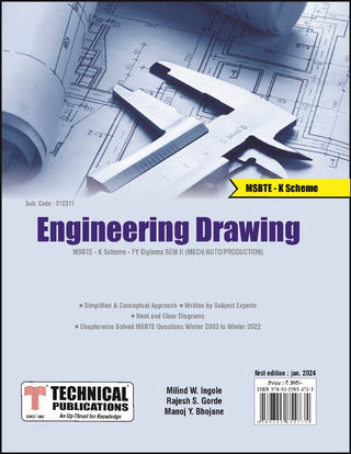 ENGINEERING DRAWING  for MSBTE  K  Scheme (II - MECH./AUTO./Production - 312311)