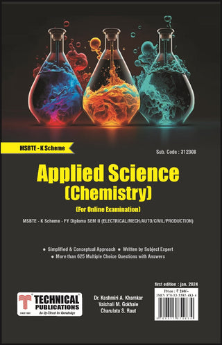 APPLIED SCIENCE - Chemistry  K Scheme (II - Electrical/Mech./Civil/Auto./Production - 312308)