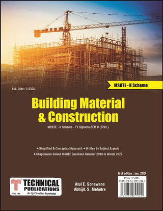 BUILDING MATERIAL AND CONSTRUCTION K Scheme (II - Civil - 312338)