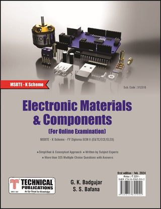 ELECTRONIC MATERIALS & COMPONENTS for Online Examination K Scheme (II - E&Tc/ECE/ELEX. - 312316)
