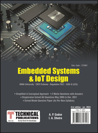 Embedded Systems and IOT Design for BE Anna University R21 CBCS (VI - ECE - ET3491)