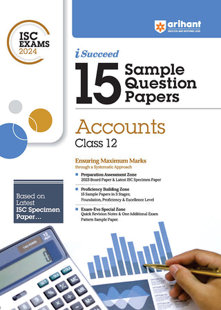 I-Succeed 15 Sample Question Papers Accounts Class 12th For ISC Exams 2024