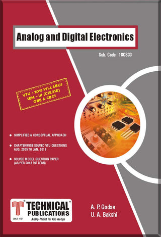 Analog and Digital Electronics  for BE VTU  Course 18 OBE & CBCS (III- CSE -18CS33)