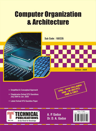Computer Organization & Architecture for BE VTU  Course 18 OBE & CBCS (III- ECE - 18EC35)