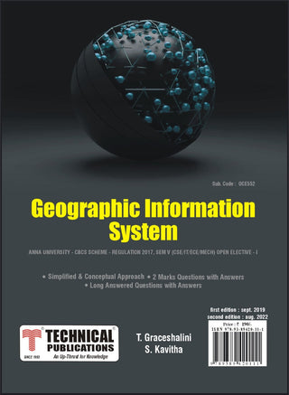 Geographic Information Systems for BE Anna University R17 (V-CSE/IT/ECE/Mech.-OCE552) (OLD EDITION)