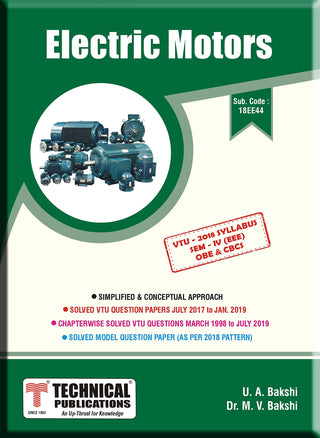 Electric Motors for BE VTU  Course 18 OBE & CBCS (IV- EEE - 18EE44)