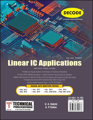 Linear IC Applications for JNTU-H 18 Course (II - II - ECE - EC404PC) (Decode)