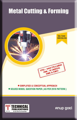 BE VTU कोर्स 18 OBE आणि CBCS (III- Mech. -18ME35B) साठी मेटल कटिंग आणि फॉर्मिंग