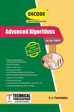JNTU-H 18 कोर्ससाठी प्रगत अल्गोरिदम (IV - I - CSE - CS721PE) - व्यावसायिक निवडक - V (डीकोड)