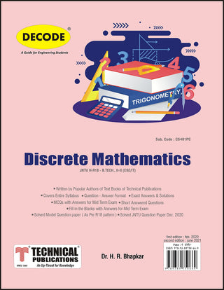 JNTU-H 18 कोर्ससाठी स्वतंत्र गणित (II - II - CSE/IT - CS401PE ) (डीकोड)