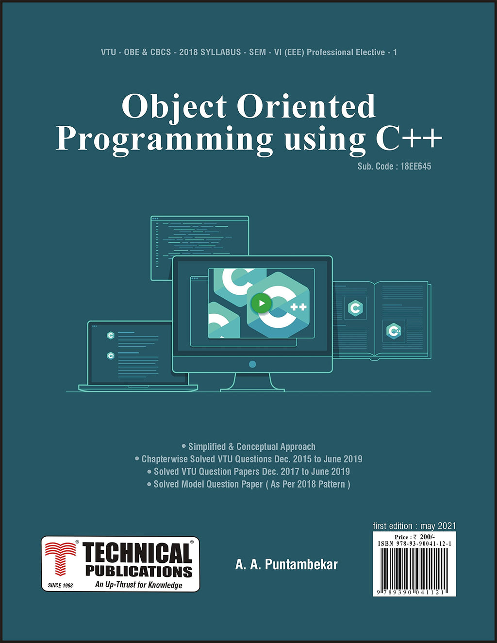 Object Oriented Programming using C++ for VTU Course 18 OBE & CBCBE S ...